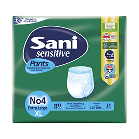 SANI πάνες ακράτειας ενηλίκων Sensitive Νo.4 Extra Large 14τεμ.