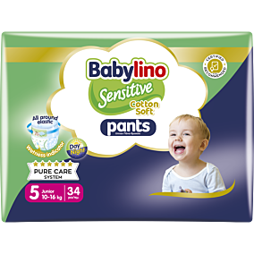 BABYLINO πάνες Cotton Soft Unisex No5 Junior 10-16kg 34τεμ. 