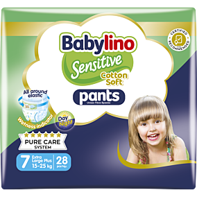 BABYLINO πάνες Cotton Soft Unisex No7 Extra Large Plus 15-25kg 28τεμ.