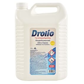 DROLIO χλωρολευκαντικό Ultra λεμόνι 4lt