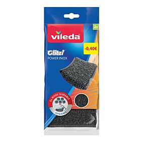 VILEDA συρματάκι Power Inox 2τεμ. 0,40€