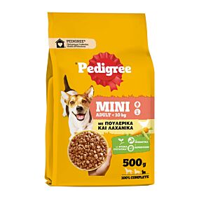 PEDIGREE ξηρά τροφή σκύλου Adult Mini πουλερικά 500g