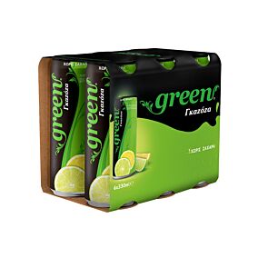 GREEN γκαζόζα κουτί 6x330ml