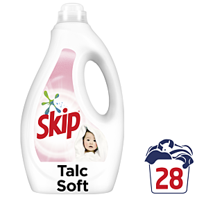 SKIP υγρό απορρυπαντικό Talc Soft 28μεζ.