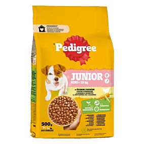 PEDIGREE ξηρά τροφή για σκύλους Junior Mini πουλερικά 500g