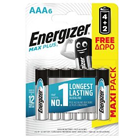 ENERGIZER μπαταρίες Max Plus AAA 4+2 ΔΩΡΟ