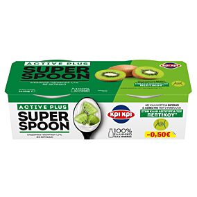 SUPERSPOON Active Plus με ακτινίδιο 2x180g -0,50€