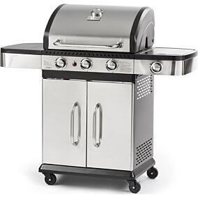 FIELDMANN ψησταριά υγραερίου BBQ Inox FZG-3011 με 3 εστίες & πλαϊνό μάτι