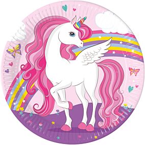 ΠΡΟΚΟΣ πιάτα Unicorn Rainbow FSC 8x23cm