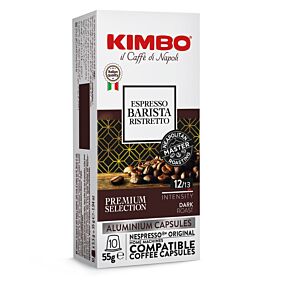 KIMBO καφές Espresso Aluminum Ristretto σε κάψουλες Nespresso 10x55g