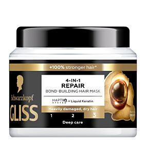 SCHWARZKOPF μάσκα μαλλιών Gliss 4 σε 1 Repair 400ml