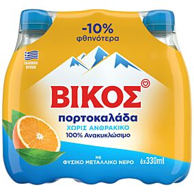 ΒΙΚΟΣ πορτοκαλάδα χωρίς ανθρακικό 6x330ml -10%