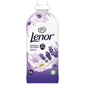 LENOR μαλακτικό συμπυκνωμένο Caresse λεβάντα & χαμομήλι 56μεζ.