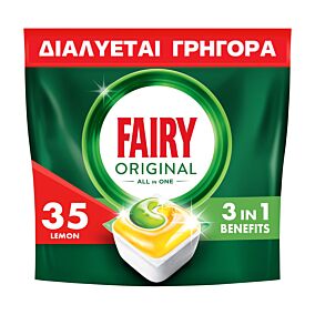 FAIRY κάψουλες Original λεμόνι 35τεμ.