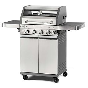 FIELDMANN ψησταριά BBQ αερίου FZG-3018 Inox 4+1 εστίες