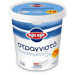 ΚΡΙ ΚΡΙ στραγγιστό γιαούρτι 5% 1kg -0,70€