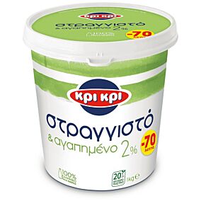 ΚΡΙ ΚΡΙ στραγγιστό γιαούρτι 2% 1kg -0,70€