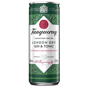 TANQUERAY έτοιμο κοκτέιλ Gin & Tonic Ready To Drink 250ml