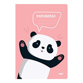 ΝΕΧΤ τετράδιο καρφίτσα Panda 40 φύλλα 17x25cm