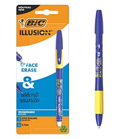 BIC στυλό Illusion Gel μπλε με γόμα Νο.24