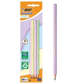 BIC μολύβι Evolution Pastel 5τεμ.