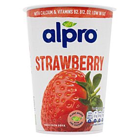 ALPRO φυτικό επιδόρπιο σόγιας με φράουλα 500g