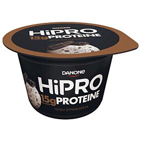 DANONE επιδόρπιο γιαουρτιού HiPRO με γεύση στρατσιατέλα 160g