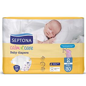 SEPTONA πάνες βρεφικές Calm N' Care Mini 3-6kg Nο.2 30τεμ.