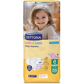 SEPTONA πάνες βρεφικές Calm N' Care Extra Large 13-20kg No.6 38τεμ.