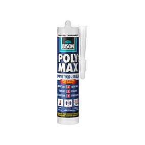 BISON σφραγιστικό Polymax διάφανο 280ml