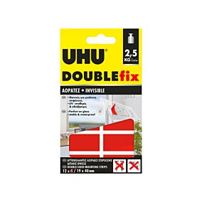 UHU ταινία διπλής όψης Doublefix αόρατη ~2,5kg 12τεμ.