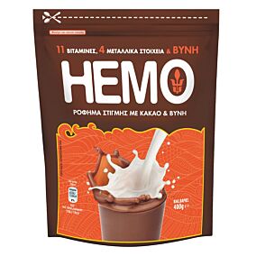 HEMO ρόφημα κακάο σε σακούλα 400g