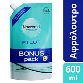 NOXZEMA αφρόλουτρο Men Pilot Bonus Pack 600ml