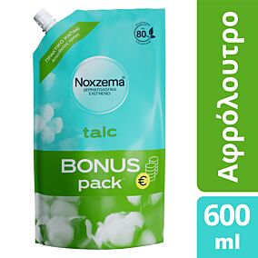 NOXZEMA αφρόλουτρο Talc Bonus Pack 600ml