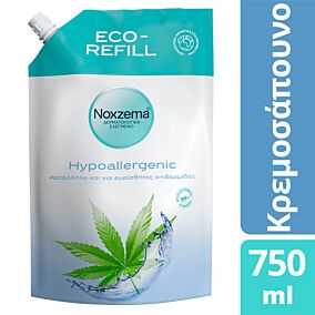 NOXZEMA κρεμοσάπουνο Hypoallergenic Hemp ανταλλακτικό 750ml