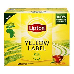 LIPTON τσάϊ σε φακελάκι Yellow Label 50τμχ