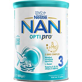 NESTLE Nan Optipro 3 ρόφημα γάλακτος από τον 1ο χρόνο σε σκόνη 400g