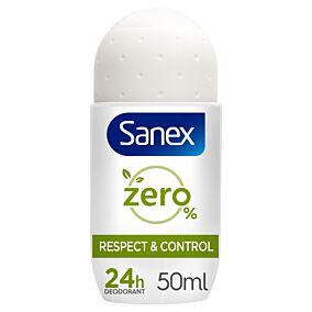 Sanex Zero% Respect & Control Αποσμητικό Roll-on (50ml)